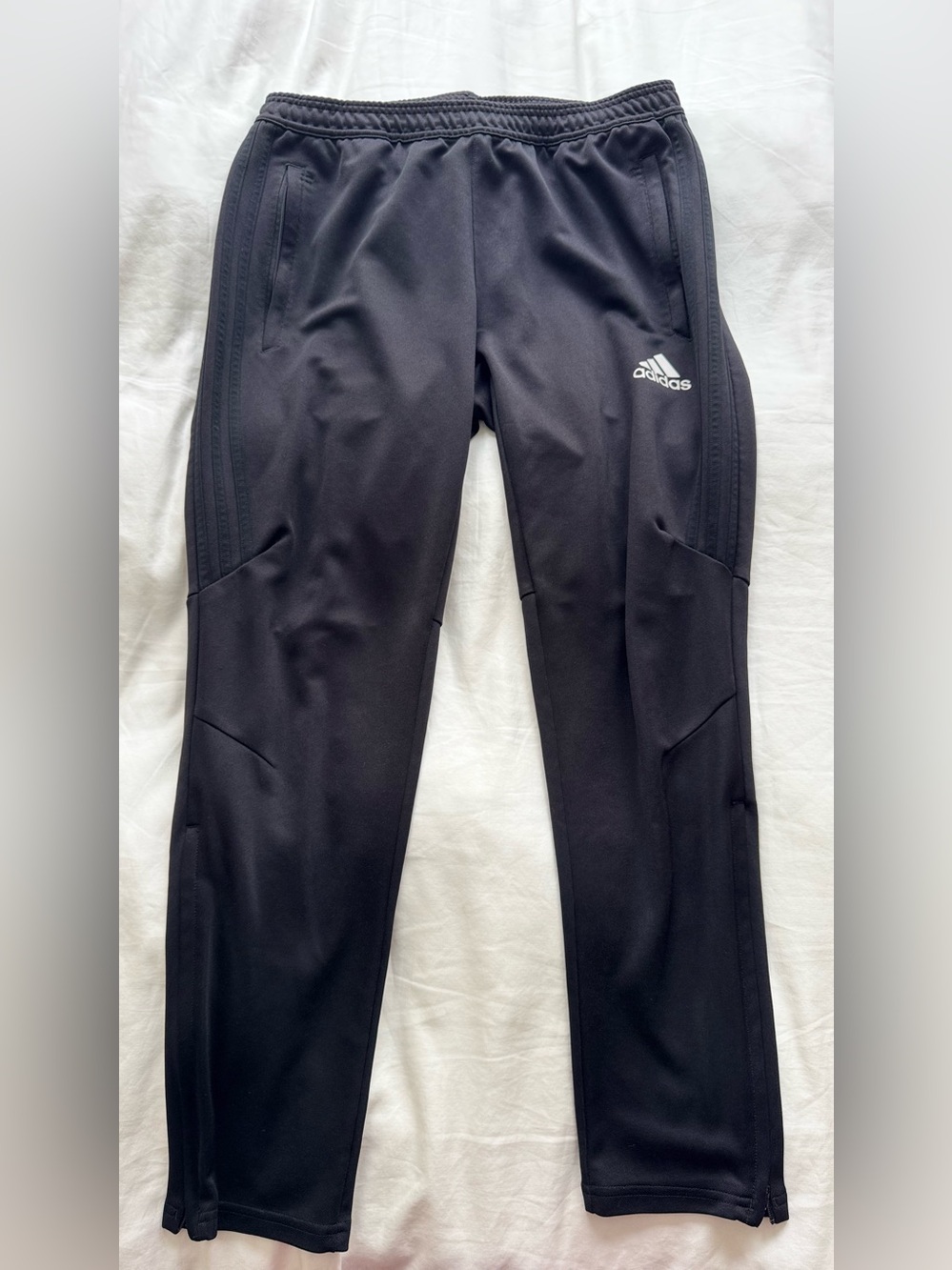 adidas Black Kids Performance Joggers with Logo
